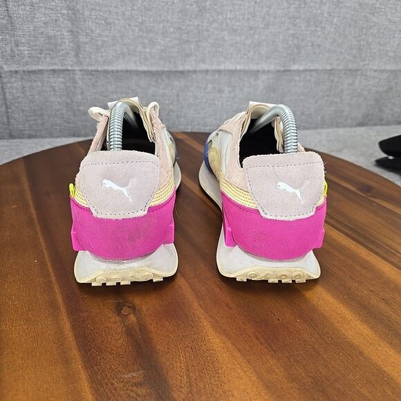 Puma Future Rider Double‎ White Pink Lady' Casual Sneakers 382281-01 Women 9.5 - Picture 9 of 16